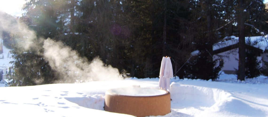 hot tub snow